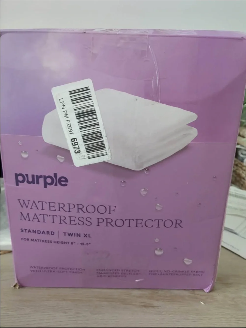 Purple Waterproof Mattress Protector Twin XL, Gold-Standard Protection